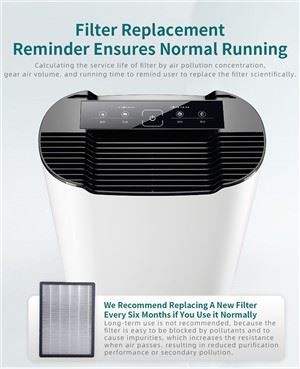 BKJ-215 Low Noise Home Čistič vzduchu Osobná starostlivosť